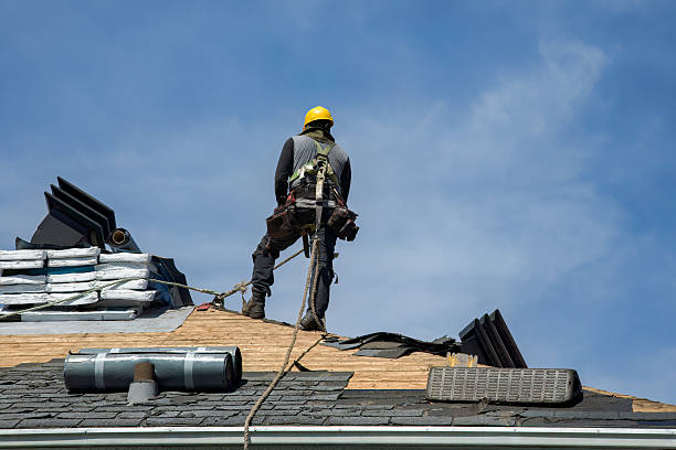 Professional Roof Replacement technician working in Drexel, NC